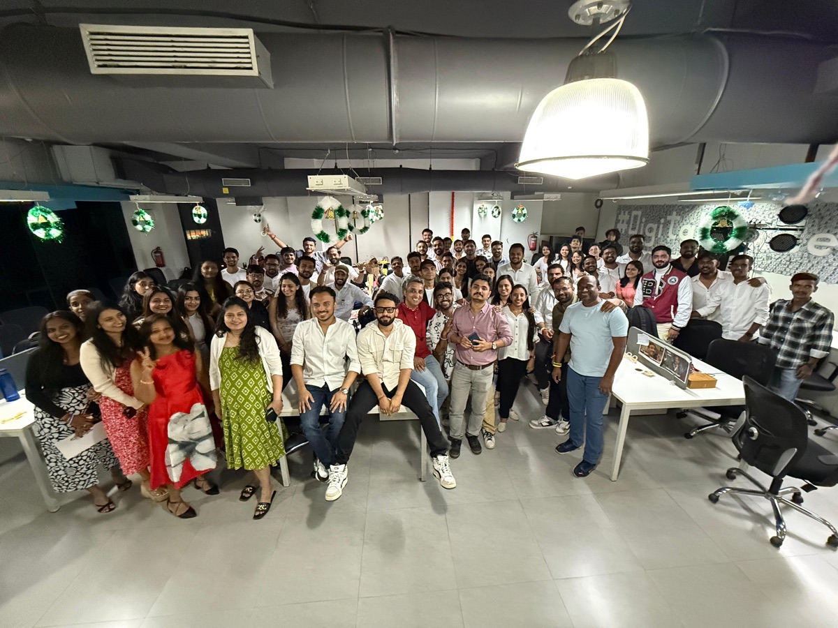 Digimaze team event photo from the live website