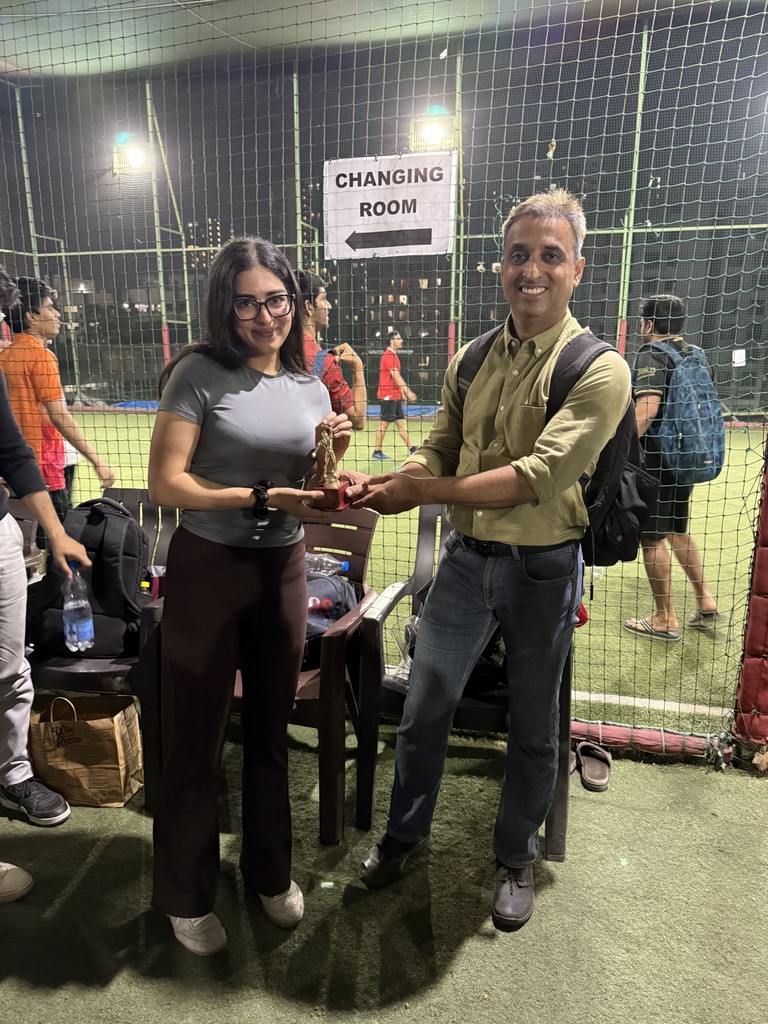 Digimaze team celebrating on the pitch