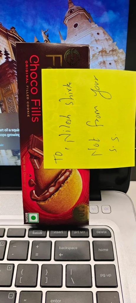 Secret Santa presents at the office
